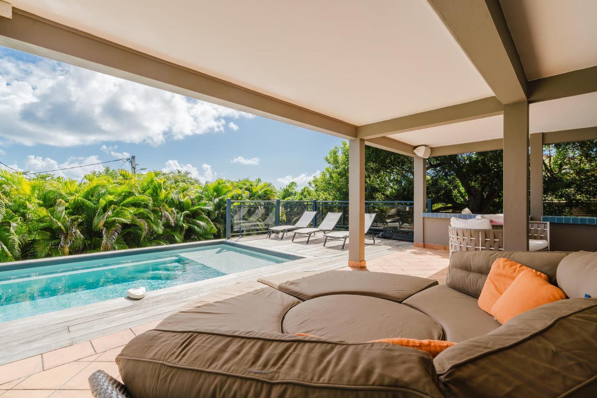 Villa Kaléna : 4 ch, plage à 50m, vue mer Le Diamant Eksteriør bilde
