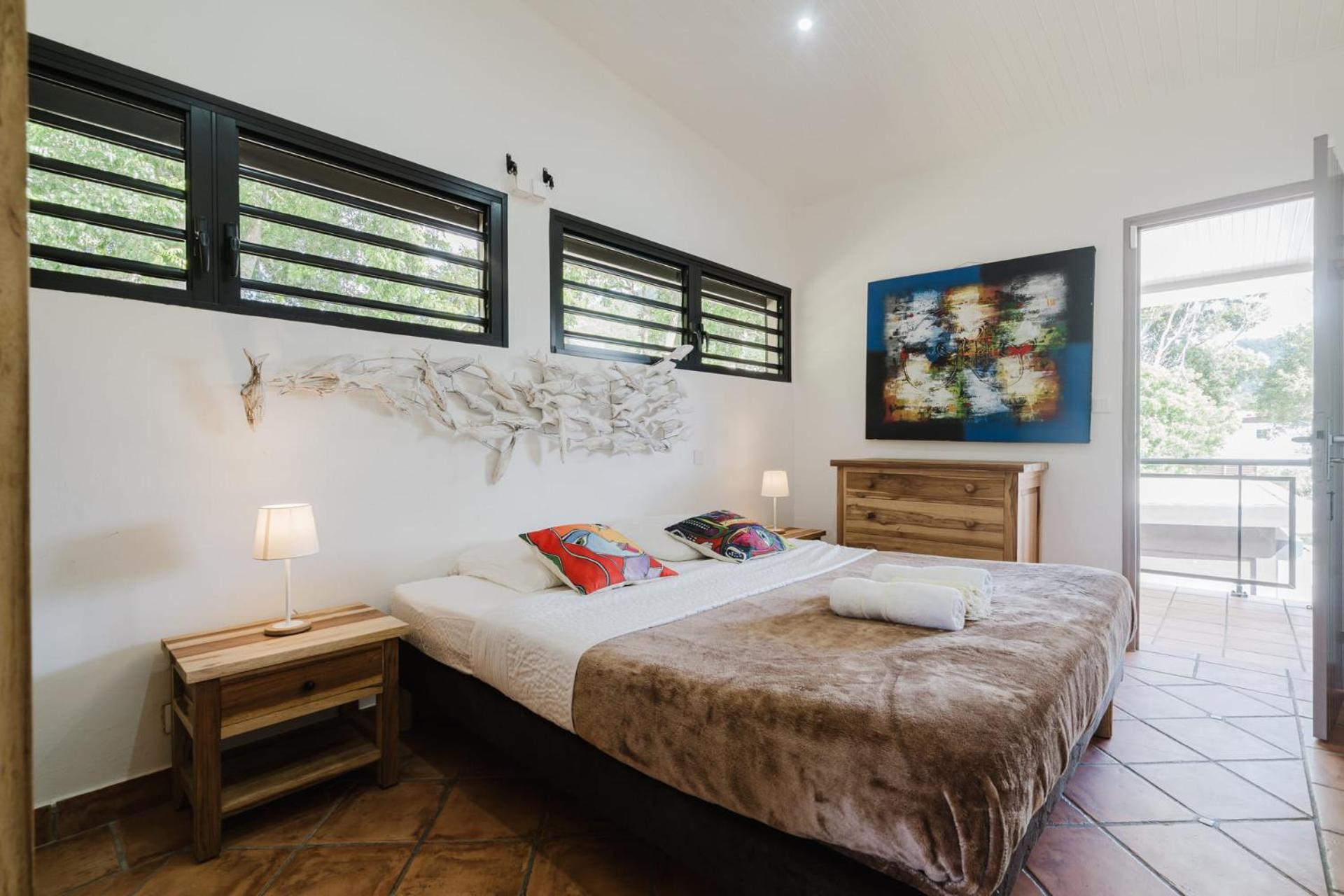 Villa Kaléna : 4 ch, plage à 50m, vue mer Le Diamant Eksteriør bilde