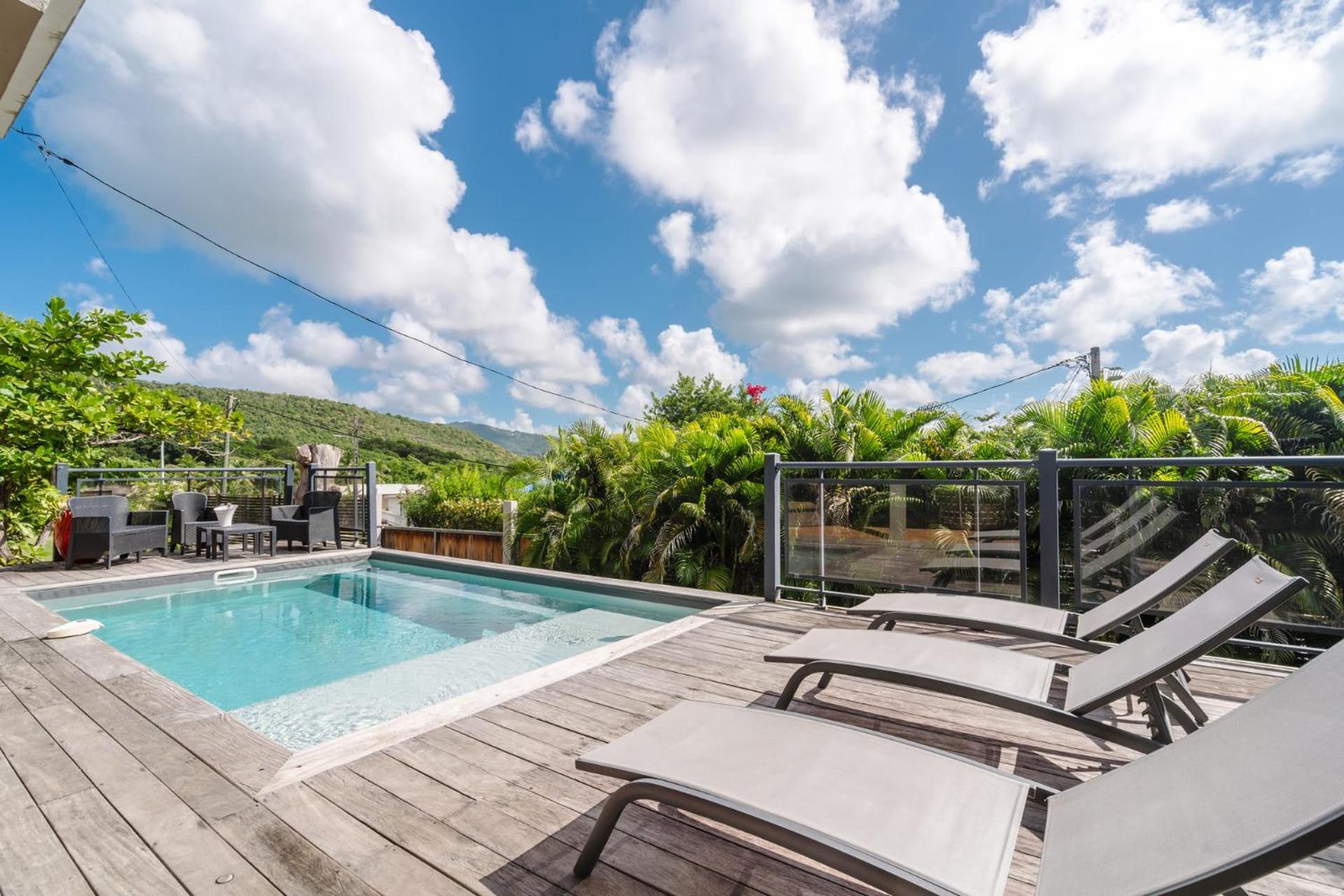 Villa Kaléna : 4 ch, plage à 50m, vue mer Le Diamant Eksteriør bilde