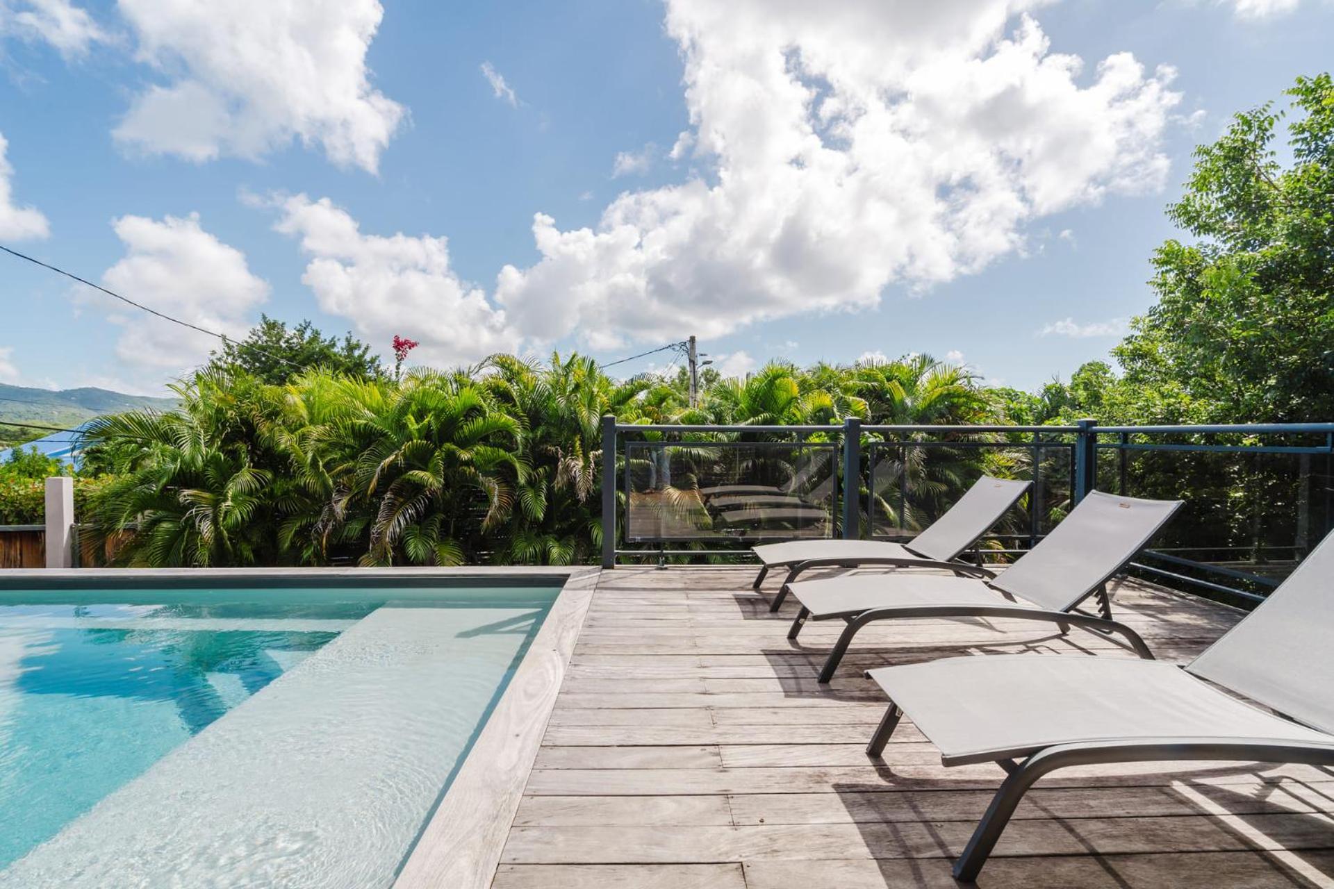 Villa Kaléna : 4 ch, plage à 50m, vue mer Le Diamant Eksteriør bilde