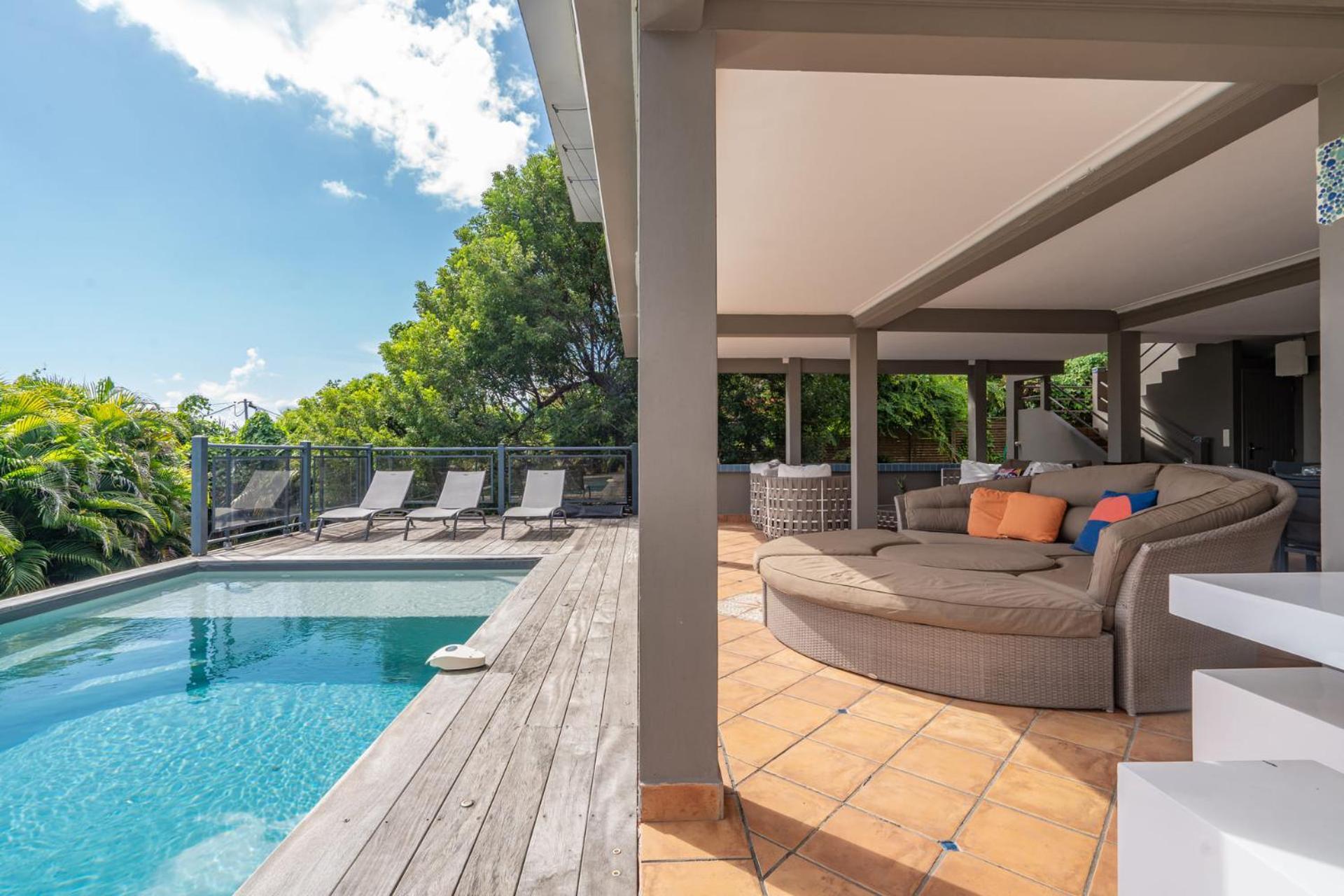 Villa Kaléna : 4 ch, plage à 50m, vue mer Le Diamant Eksteriør bilde